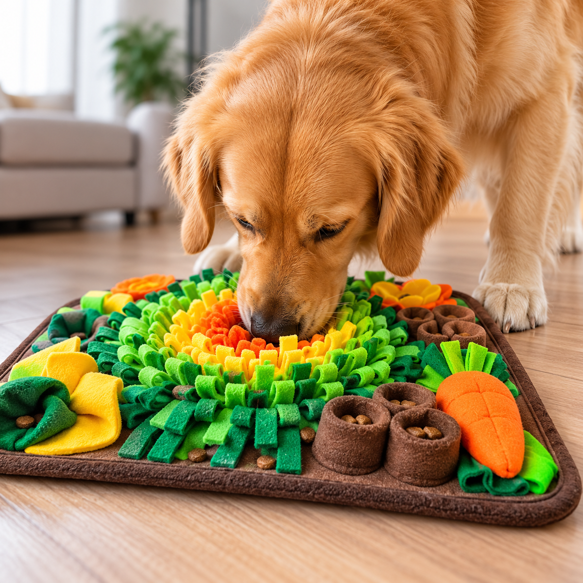 NovexA™ Carrot Snuffle Mat – Interactive Foraging Toy