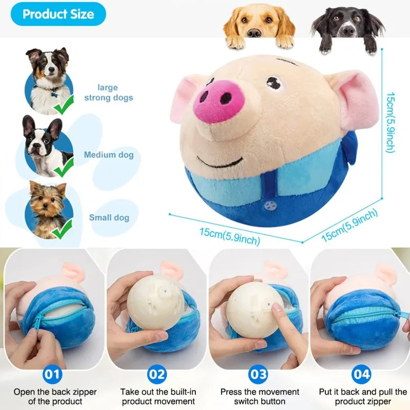 NovexA™ Electronic Pet Ball – Bouncing, Moving & Interactive