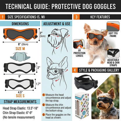 Novexa™ Pet Sunglasses – Adjustable Outdoor Goggles for Dogs & Cats 🐾