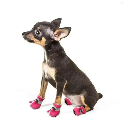 NovexA™ PawProtect – Waterproof Anti-Slip Boots for Dogs & Cats (4-Piece Set)