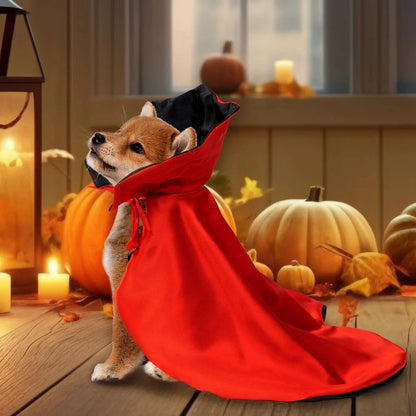 NovexA™ Halloween Vampire & Devil Cape for Pets – Adjustable Bat Wing Costume for Dogs & Cats
