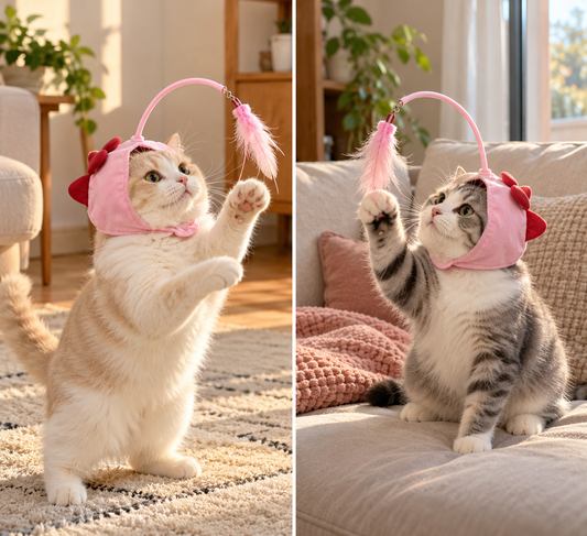 NovexA™ Interactive Cat Teaser Wand – Durable Self-Play Toy for Endless Feline Fun